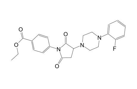 ethyl 4-{3-[4-(2-fluorophenyl)-1-piperazinyl]-2,5-dioxo-1-pyrrolidinyl}benzoate