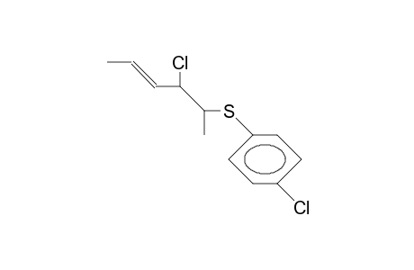 (E)-1-Chloro-4-[(2RS, 3sr)-2-chloro-1-methyl-3-pentenyl)-thio]-benzol