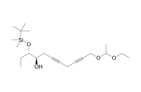 (3S,4R)-3-[tert-butyl(dimethyl)silyl]oxy-11-(1-ethoxyethoxy)undeca-6,9-diyn-4-ol(Autogenerated)