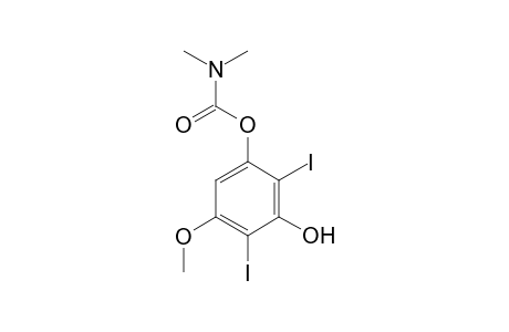 3-(N,N-Dimethylcarbamoyloxy)-2,6-diiodo-5-methoxyphenol