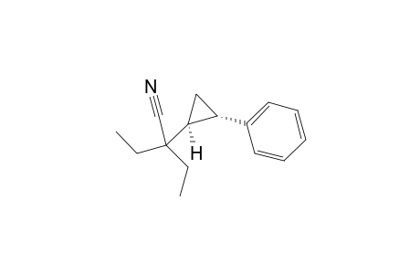 2-ethyl-2-[(1S,2S)-2-phenylcyclopropyl]butanenitrile