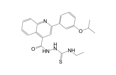 N-ethyl-2-{[2-(3-isopropoxyphenyl)-4-quinolinyl]carbonyl}hydrazinecarbothioamide