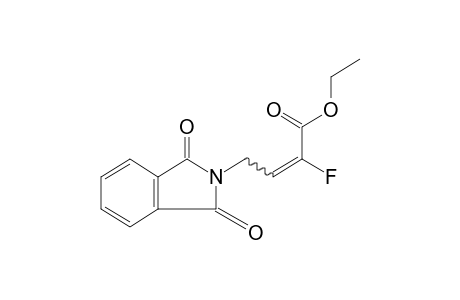 1,3-Dioxo-alpha-fluoro-2-isoindolinecrotonic acid, ethyl ester