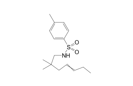 N-(2,2-dimethylhept-4-enyl)-4-methyl-benzenesulfonamide