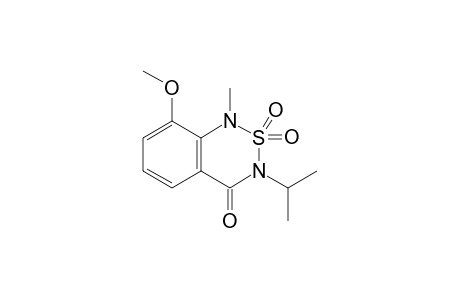 1H-2,1,3-Benzothiadiazin-4(3H)-one, 8-methoxy-1-methyl-3-(1-methylethyl)-, 2,2-dioxide