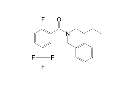 Benzamide, 2-fluoro-5-trifluoromethyl-N-benzyl-N-butyl-