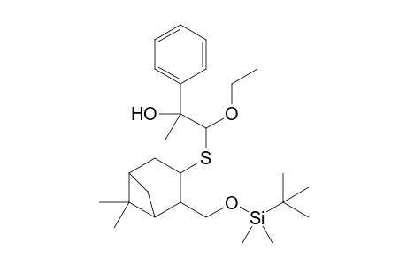 7,7-Dimethyl-4-(tert-butyldimethylsilyloxymethyl)-3-[1-(ethoxy)-2-hydroxy-2-phenylpropylthio]bicyclo[3.1.1]heptane