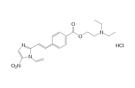p-[2-(5-nitro-1-vinylimidazol-2-yl)vinyl]benzoic acid, 2-(diethylamino)ethyl ester, monohydrochloride