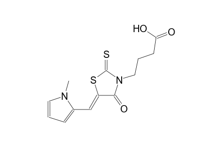 4-{(5Z)-5-[(1-methyl-1H-pyrrol-2-yl)methylene]-4-oxo-2-thioxo-1,3-thiazolidin-3-yl}butanoic acid