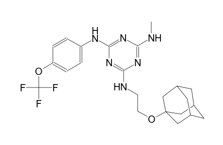 1,3,5-triazine-2,4,6-triamine, N~2~-methyl-N~4~-[2-(tricyclo[3.3.1.1~3,7~]dec-1-yloxy)ethyl]-N~6~-[4-(trifluoromethoxy)phenyl]-