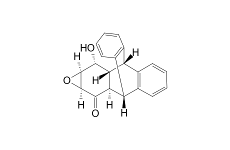 (+-)-(1a.alpha.,2a.alpha.,3.beta.,8.beta.,8a.alpha.,9.alpha.,9a.alpha.)-2a,3,8,8a,9,9a-hexahydro-9-hydroxy-3,8[1',2']-benzonoanthra[2,3-b]oxiren-2(1aH)-one