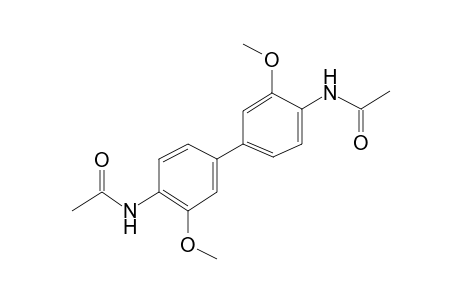 N-[4'-(acetylamino)-3,3'-dimethoxy[1,1'-biphenyl]-4-yl]acetamide