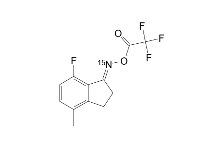 N-(15)-O-TRIFLUOROACETYL-7-FLUORO-4-METHYL-1-INDANONE-OXIME
