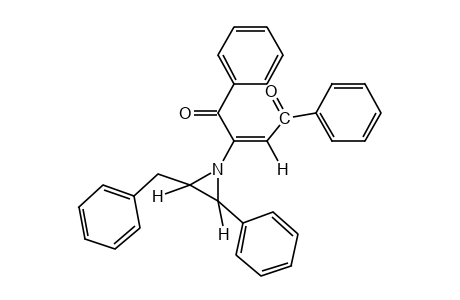 (E)-2-(cis-2-benzyl-3-phenyl-1-aziridinyl)-1,4-diphenyl-2-butene-1,4-dione