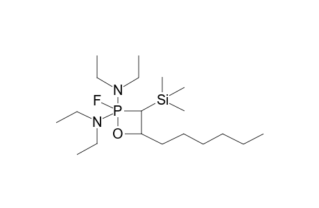 2,2-BIS(DIETHYLAMINO)-2-FLUORO-3-TRIMETHYLSILYL-4-HEXYL-1,2LAMBDA5-OXAPHOSPHETANE