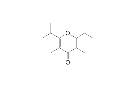 (2rs,3sr)-2-Ethyl-6-isopropyl-2,3-dihydro-3,5-dimethyl-4H-pyran-4-one