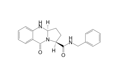 9-OXO-1,2,3,3A,4,9-HEXAHYDROPYRROLO-[2,1-B]-QUINAZOLINE-1-BENZYLCARBOXAMIDE