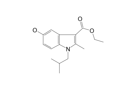 Indole-3-carboxylic acid, 5-hydroxy-2-methyl-1-(2-methylpropyl)-, ethyl ester