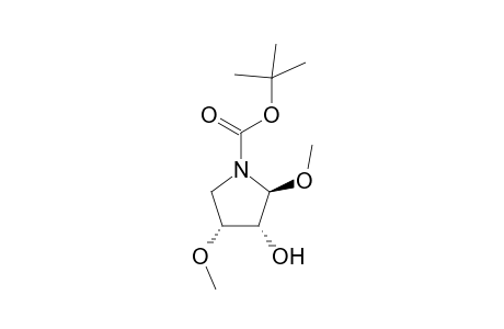 (2S,3R,4R)-3-hydroxy-2,4-dimethoxy-1-pyrrolidinecarboxylic acid tert-butyl ester