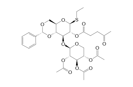 ETHYL-(2,3,4-TRI-O-ACETYL-BETA-D-XYLOPYRANOSYL)-(1->3)-4,6-O-BENZYLIDENE-2-O-LEVULINOYL-1-THIO-BETA-D-GLUCOPYRANOSIDE