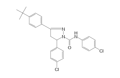 3-(p-tert-butylphenyl)-4'-chloro-5-(p-chlorophenyl)-2-pyrazoline-1-carboxanilide