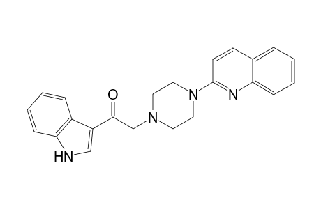 1-(1H-indol-3-yl)-2-(4-quinolin-2-ylpiperazin-1-yl)ethanone