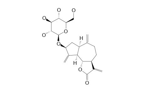 3-BETA-(BETA-D-GLUCOPYRANOSYL-OXY)-4(15),10(14),11(13)-GUAIA-TRIEN-12,6-OLIDE