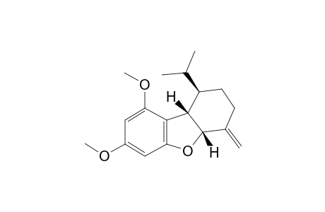 (1R,4aR,9bS)-1-isopropyl-7,9-dimethoxy-4-methylene-2,3,4a,9b-tetrahydro-1H-dibenzofuran