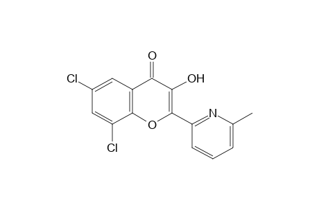 6,8-dichloro-3-hydroxy-2-(6-methyl-2-pyridyl)chromone