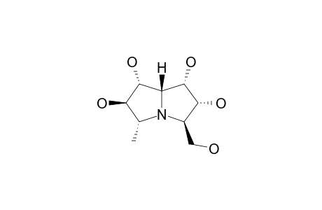 HYACINTHACINE_C_4;(1-S*,2-R*,3-R*,5-R*,6-R*,7-R*,7A-R*)-3-HYDROXYMETHYL-5-METHYL-1,2,6,7-TETRAHYDROXYPYRROLIZIDINE