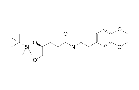 N-[2-(3,4-Dimethoxyphenyl)ethyl] (4S)-4-(t-butyldimethylsilyloxy)-5-(hydroxy)pentanamide