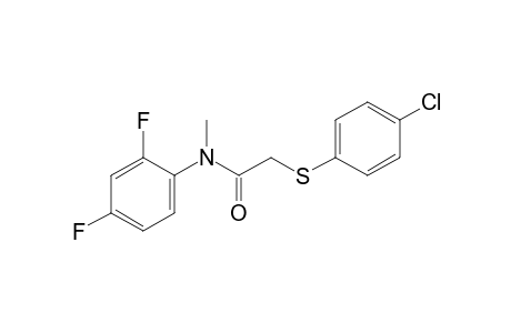 2-[(p-chlorophenyl)thio]-2',4'-difluoro-N-methylacetanilide