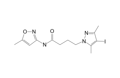 1H-Pyrazole-1-butanamide, 4-iodo-3,5-dimethyl-N-(5-methyl-3-isoxazolyl)-