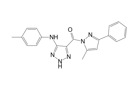 (5-Methyl-3-phenyl-1H-pyrazol-1-yl)-[5-(p-tolyl-amino)-2H-1,2,3-triazol-4-yl]methanone