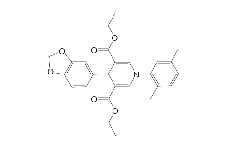 4-(1,3-benzodioxol-5-yl)-1-(2,5-dimethylphenyl)-4H-pyridine-3,5-dicarboxylic acid diethyl ester