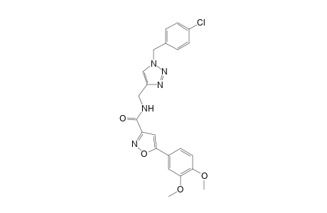 N-((1-(4-Chlorobenzyl)-1H-1,2,3-triazol-4-yl)methyl)-5-(3,4-dimethoxyphenyl)isoxazole-3-carboxamide