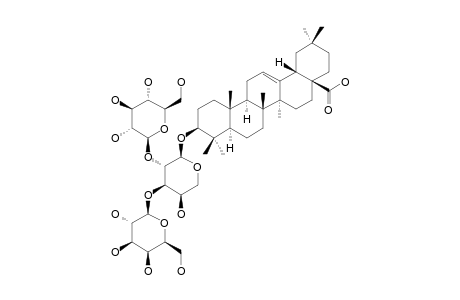 3-O-BETA-D-GALACTOPYRANOSYL-(1->3)-[BETA-D-GLUCOPYRANOSYL-(1->2)]-ALPHA-L-ARABINOPYRANOSYL-OLEANOLIC-ACID