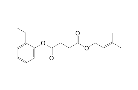 Succinic acid, 3-methylbut-2-en-1-yl 2-ethylphenyl ester