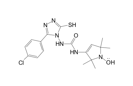 N-(1-oxyl-2,2,5,5-tetramethylpyrrolin-3-yl)-N'-(3-p-chlorophenyl-5-mercapto-1,2,4-triazol-4-yl)urea