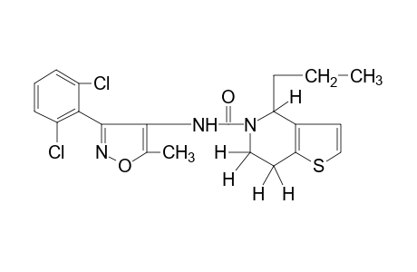 N-[3-(2,6-dichlorophenyl)-5-methyl-4-isoxazolyl]-4-propyl-4,5,6,7-tetrahydrothieno[3,2-c]pyridine-5-carboxamide