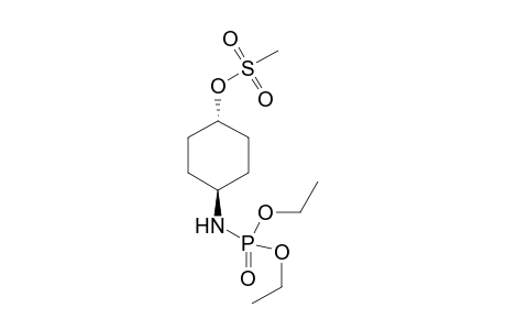 (trans-1,4-Cyclohexanol methanesulfonyl)phosphoramidic acid diethyl ester