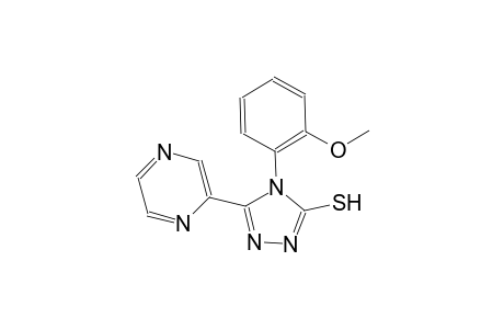 4-(2-methoxyphenyl)-5-(2-pyrazinyl)-4H-1,2,4-triazole-3-thiol