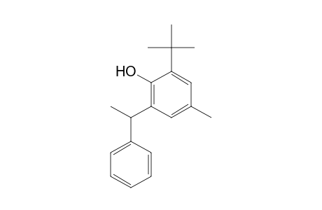 2-tert-Butyl-4-methyl-6-(1-phenylethyl)phenol