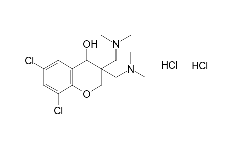 3,3-bis[(dimethylamino)methyl]-6,8-dichloro-4-chromanol, dihydrochloride