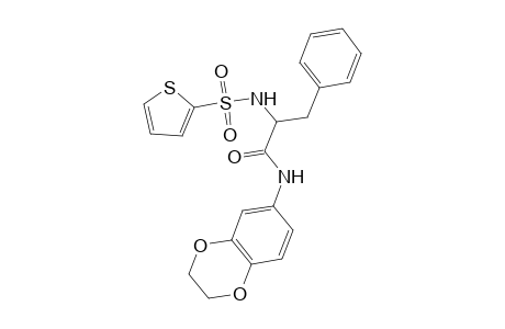 benzenepropanamide, N-(2,3-dihydro-1,4-benzodioxin-6-yl)-alpha-[(2-thienylsulfonyl)amino]-