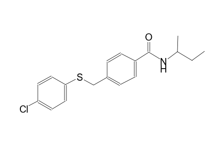 benzamide, 4-[[(4-chlorophenyl)thio]methyl]-N-(1-methylpropyl)-