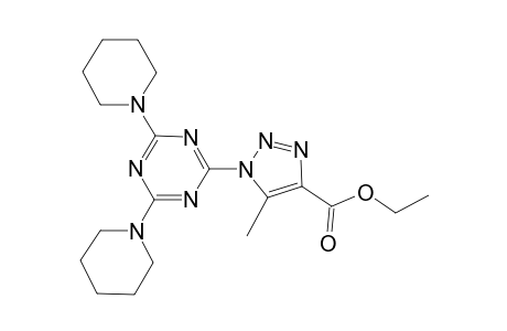 1H-1,2,3-triazole-4-carboxylic acid, 1-[4,6-di(1-piperidinyl)-1,3,5-triazin-2-yl]-5-methyl-, ethyl ester