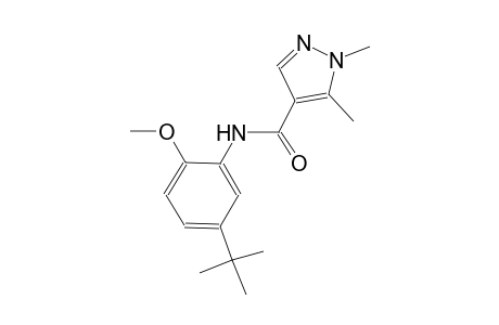 N-(5-tert-butyl-2-methoxyphenyl)-1,5-dimethyl-1H-pyrazole-4-carboxamide