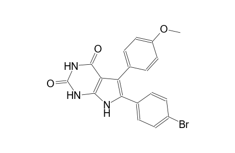 1H-pyrrolo[2,3-d]pyrimidine-2,4(3H,7H)-dione, 6-(4-bromophenyl)-5-(4-methoxyphenyl)-