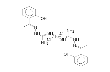 TELLURIUM DICHLORIDE-BIS(2-HYDROXYACETOPHENONE THIOSEMICARBAZONE)COMPLEX